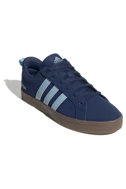 Uomo ADIDAS VS Pace 2 Navy Blue Skateboarding Sneakers with Light Blue Stripes