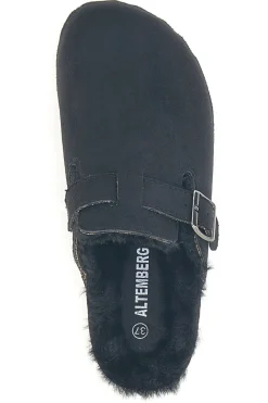 Donna ALTEMBERG 1210 e Hausschuhe mit Schnalle und Fellfutter