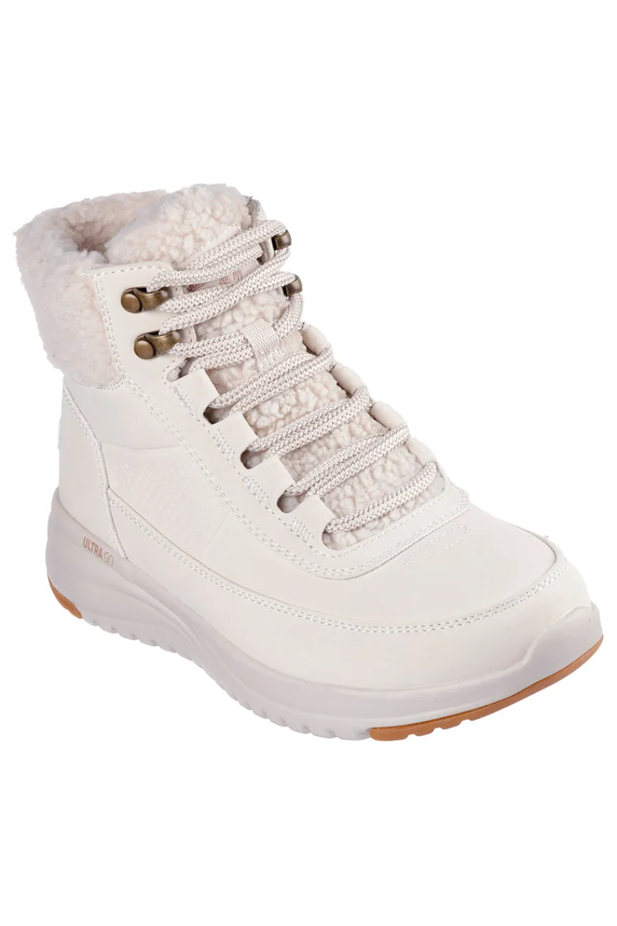 Donna SKECHERS Anfibi beige impermeabili con interno in pelliccia ON-THE-GO STELLAR ALPINE ADVENTURE