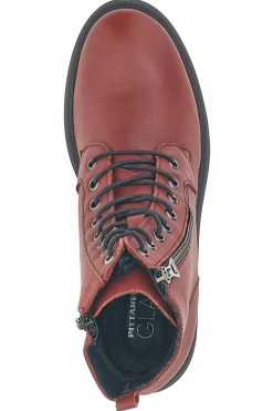 Donna PITTARELLO GLAM Anfibi bordeaux con cerniera laterale 45325
