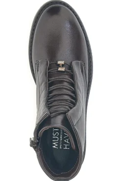 Donna PITTARELLO MUST HAVE Anfibi moka in vera pelle T81224