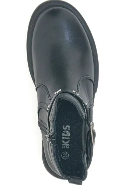 PITT KIDS Anfibi neri con fibbie decorative e stella SKBS10
