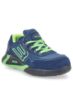 Uomo BLU STAR Antinfortunistiche blu verde in pelle Blue Star BS180 S1PS SR