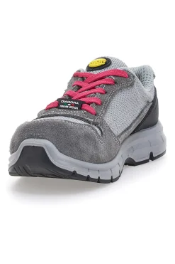 Donna DIADORA Antinfortunistiche grigie e rosa RUN G TEXTILE LOW S1P SRC