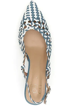 MON DIEU Slingback-Sandalen mit spitzer Zehenpartie und gewebtem Obermaterial 601 AVIO Online