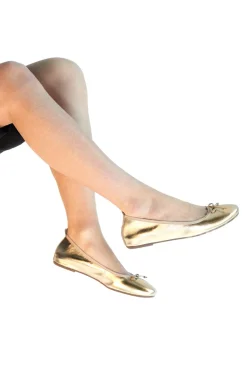 PITTARELLO LOOK Ballerina in vera pelle 818005 PLATINO New