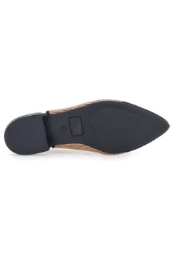 THE FIRST Ballerine beige e nere in tessuto con soletta morbida PRESZ11 Best