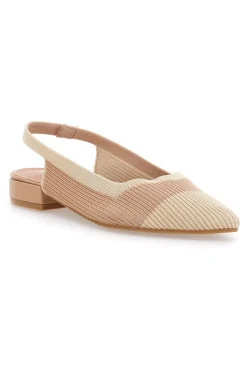 THE FIRST Ballerine in tessuto con soletta morbida PRESZ11 BEIGE New