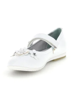LAURA BIAGIOTTI Ballerine bianco applicazioni floreali cinturino L9863C9762