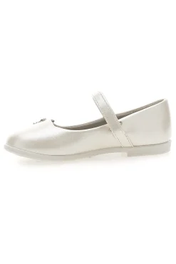 GRAZIE GIRL Ballerine Bianco Perlato con Clip con Farfalla 39G15S