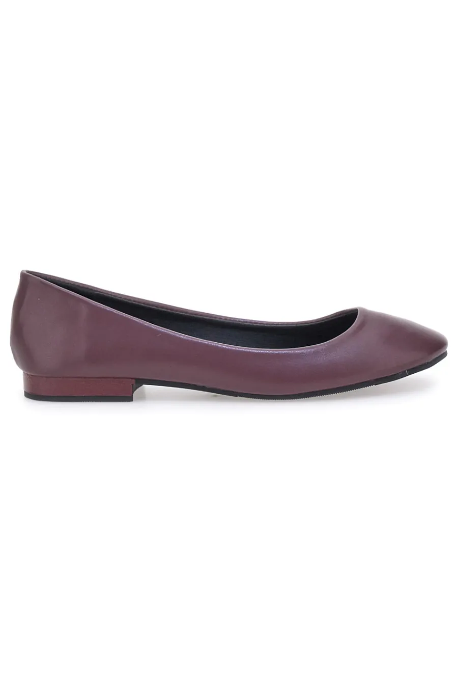 THE FIRST Ballerine bordeaux basic in materie sintetiche IDE173 Discount