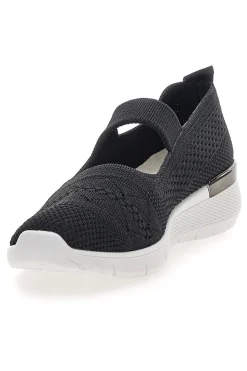 ME u0026 ME Ballerine da donna in tessuto traforato Me & me TF0902 NERO Online