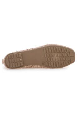 THE FIRST Ballerine Mocassini in tessuto con soletta morbida PRESZ32 BEIGE Outlet