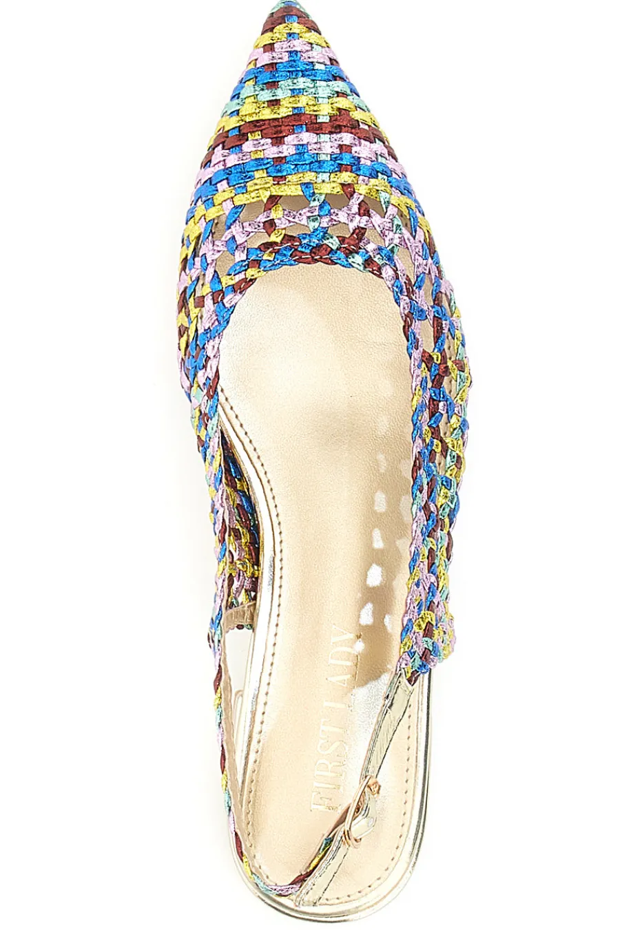 FIRST LADY Ballerine color Con Trama Intrecciata P589 MULTI Hot