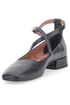 FRANCESCA GRITTI Ballerine nere con cinturini incrociati C1545 NERO New
