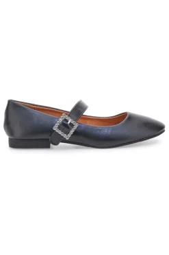 THE FIRST Ballerine nere con cinturino gioiello IDEA2285 NERO Best