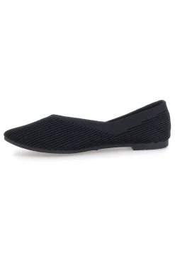 THE FIRST Ballerine nere in tessuto con soletta morbida PREA614 NERO Clearance