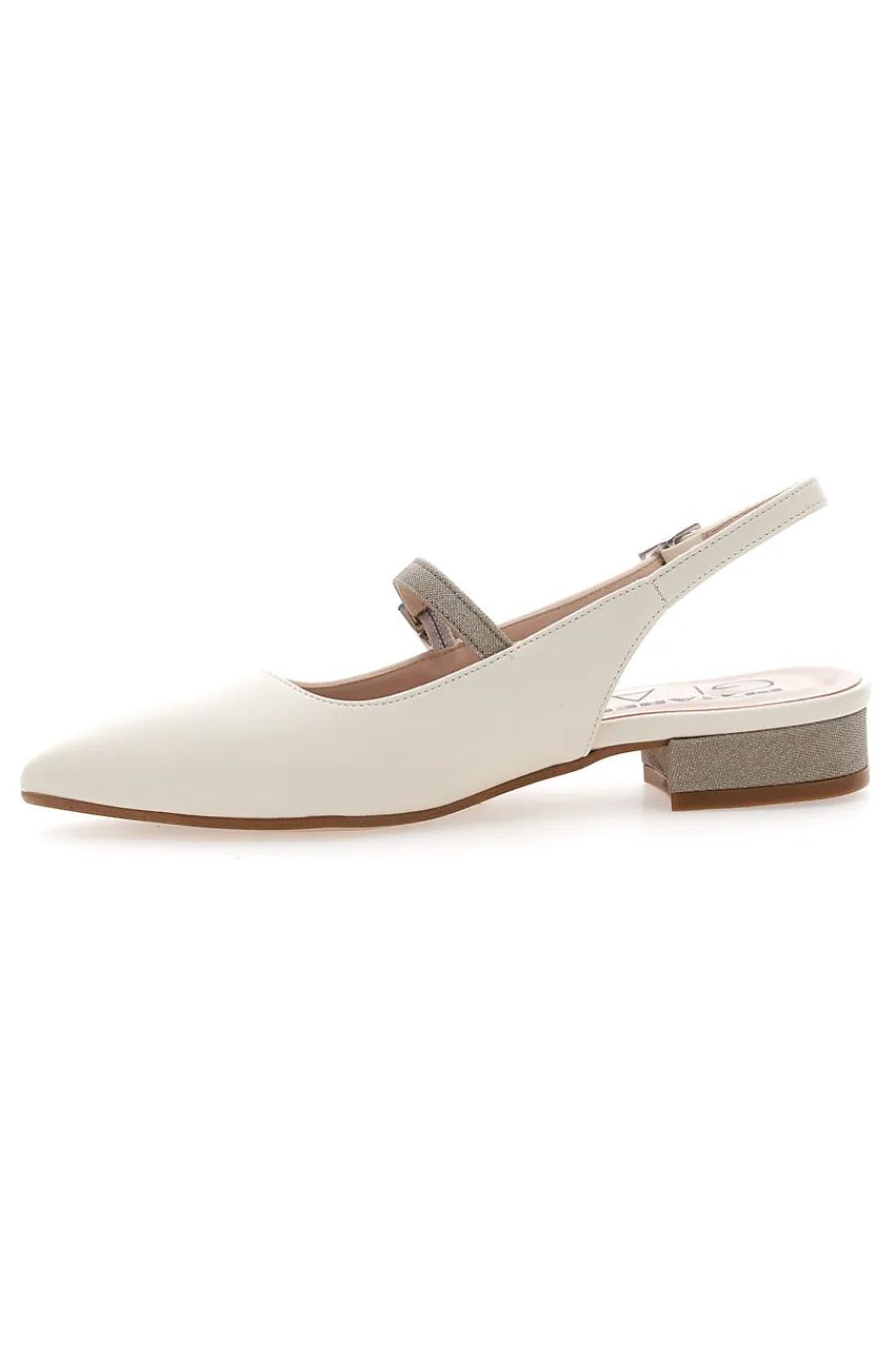 PITTARELLO GLAM Ballerine Slingback 88 PANNA New