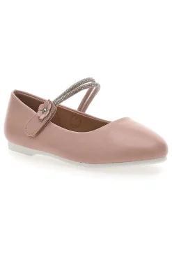 PITT KIDS Ballerine Rosa Con Strass e Applicazione Floreale 392450