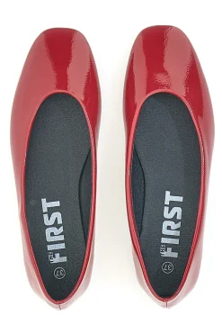 THE FIRST Ballerine rosse vernice IDEA13 da Donna ROSSO Discount