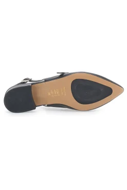 PITTARELLO GLAM Ballerine Slingback Con Cinturino Frontale 2888 NERO Sale