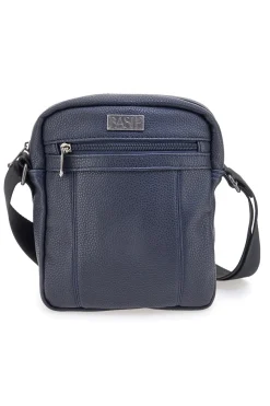 Uomo BASILE BA520-1 Schultertasche in Hammerschlagoptik,