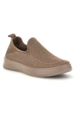 MIO TEMPO Beige Pantoletten aus perforiertem Stoff tf2508059 KHAKI Online
