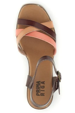 PRIMA RIGA Sandalen mit Absatz und Plateau AD897701 BEIGE Hot