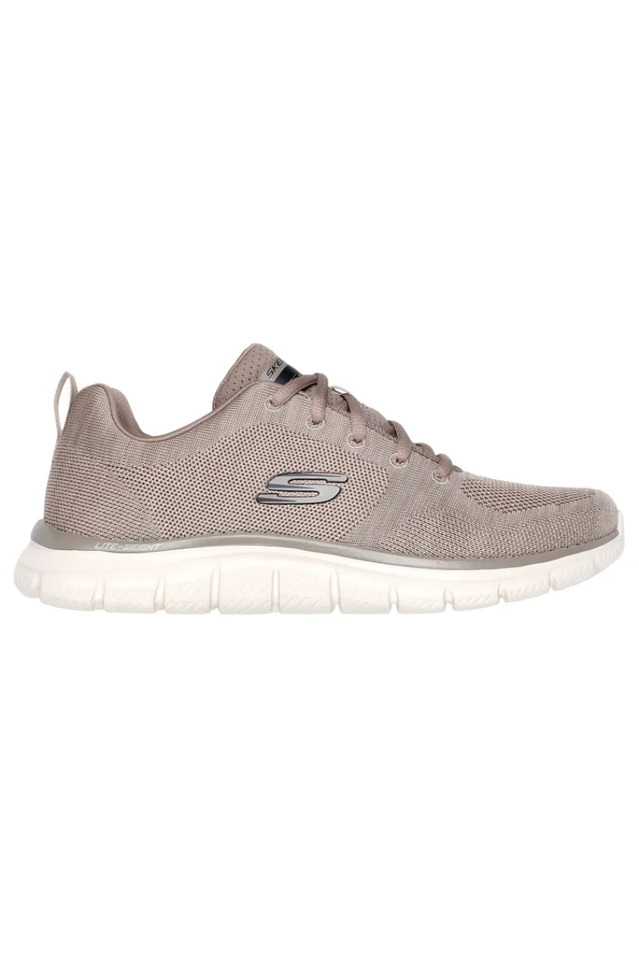 Uomo SKECHERS Beige Sneaker aus atmungsaktivem Mesh mit Track Front Runner Memory Foam-Innensohle