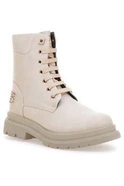LAURA BIAGIOTTI Stiefeletten mit seitlichem Reißverschluss und Strasssteinen L97129600 BEIGE Discount