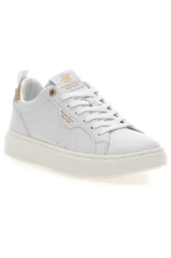 BEVERLY HILLS Polo Club KELLE LTX Sneaker in mit goldenen Details WEIß New