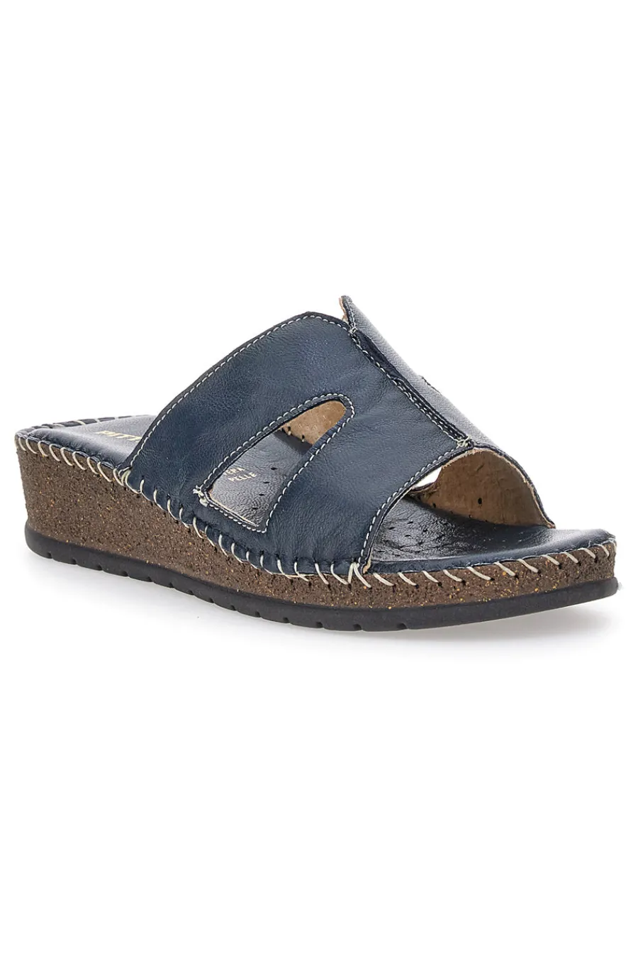 PITTARELLO Blaue Keilpantoffeln 42047 MARINE Discount