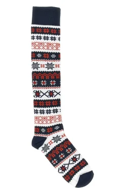CRAZY SOCKS Blaue, rote und weiße Weihnachtssocken 012