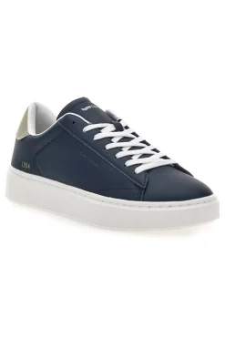 Uomo GAS Blaue Sneakers mit beigen Details Leonard Ltx