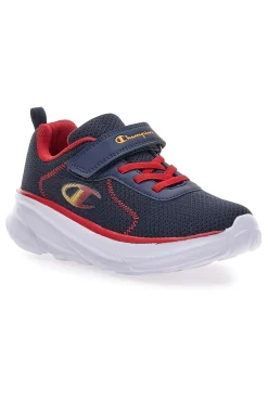 CHAMPION Blaue und rote Turnschuhe mit Riemen HRO J B PS Low
