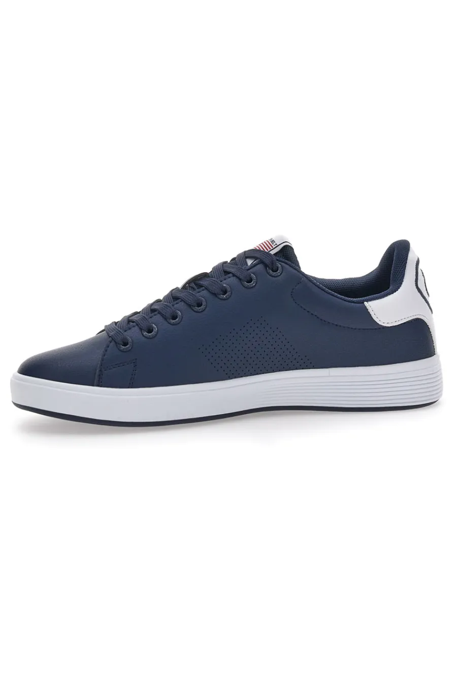 Uomo COTTON BELT e und weiße Low-Sneaker aus Baumwollgürtel Player Lth