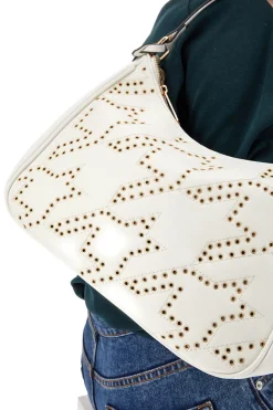 Donna LANCETTI Borsa a Spalla Bianca Con Tracolla Norvil 109-3