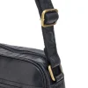 Donna BASILE Borsa a tracolla nera compatta con zip BA3543TI