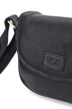 Donna BASILE Borsa a tracolla nera in vera pelle artigianale BA3542DX