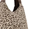 Donna BASILE Borsa beige animalier con nodo CLASSBA22222