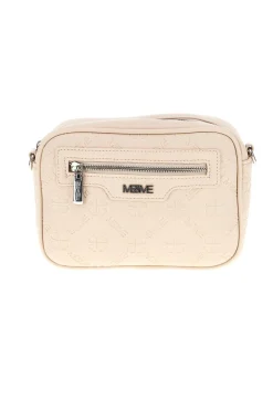 Donna ME u0026 ME Borsa beige a tracolla con zip Me & me 20447
