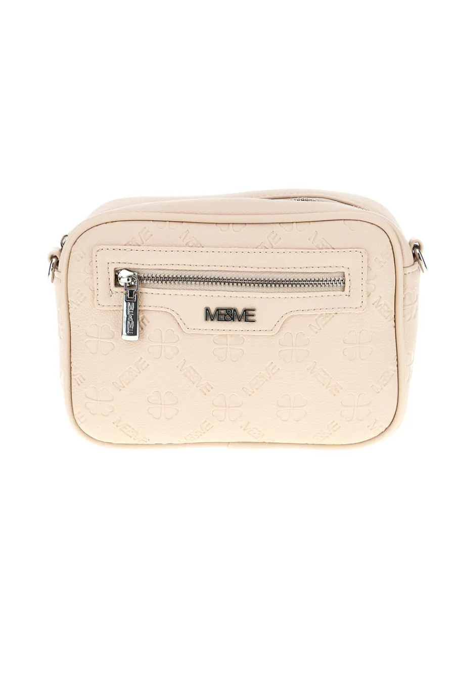 Donna ME u0026 ME Borsa beige a tracolla con zip Me & me 20447