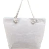 Donna JUICE Borsa mare azzurra con stampa fantasia e pochette ELBA 169