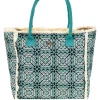 Donna BASILE Borsa mare multicolore con frange BA23741