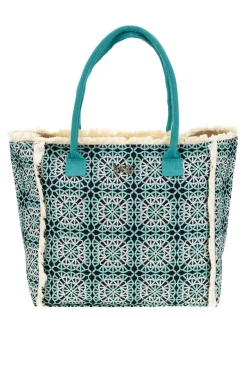 Donna BASILE Borsa mare multicolore con frange BA23741