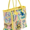 Donna BASILE Borsa mare multicolore con frange BA23721