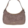 Donna BASILE Borsa marrone a fantasia con tracolla removibile BA1276TAP