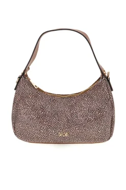 Donna BASILE Borsa marrone a fantasia con tracolla removibile BA1276TAP