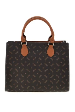 Donna BASILE Borsa marrone logata BA1145LOG