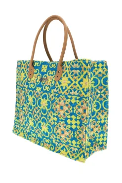 Donna LEJJOU Borsa multicolor fantasia con manici JJ90501